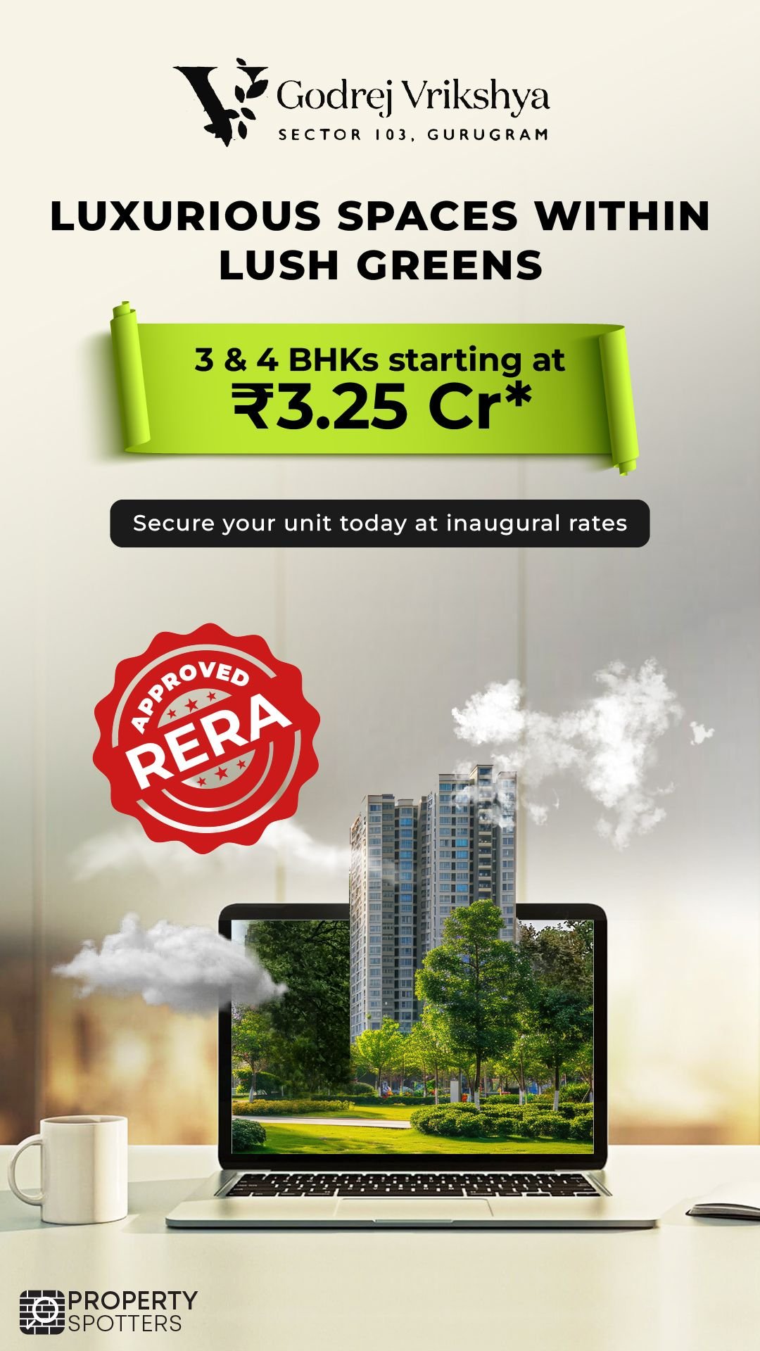 Godrej Vrikshya creative for Property Spotters
